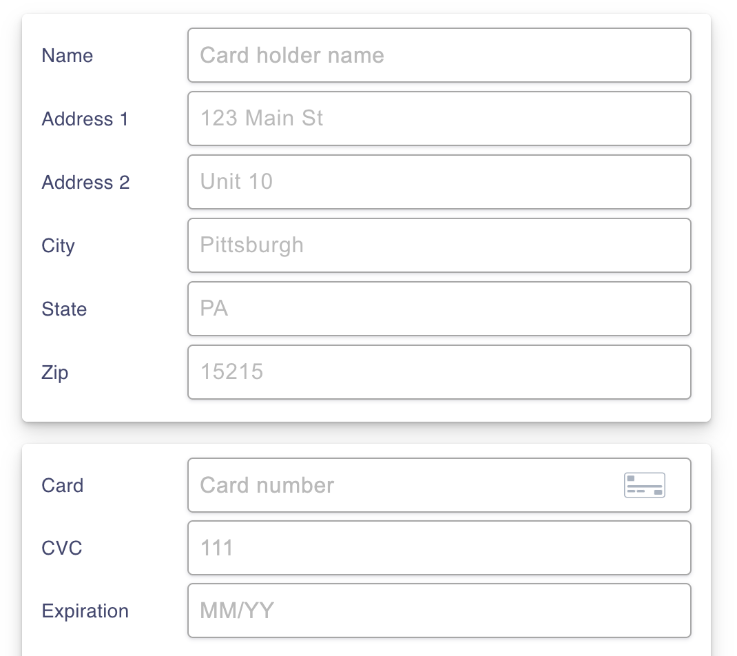 What billing address or zip code do I enter when using my gift card